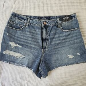 Hollister Women's Distressed Blue Jean Shorts